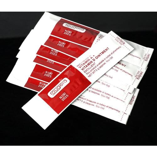 Tattoo Aftercare Ointment 50 pcs Vitamin A + D Anti-Scar Repair Cream Transparent Gel Nourish Soothe Skin For Body Art Supplies