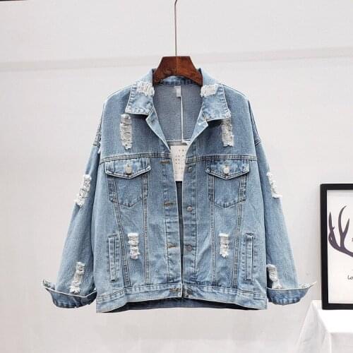 Jacket Women Denim Jacket Bomber Jacket Loose Womens Coat Baseball Jacket Womens Denim Jacket Casual Jackets For Women 2021