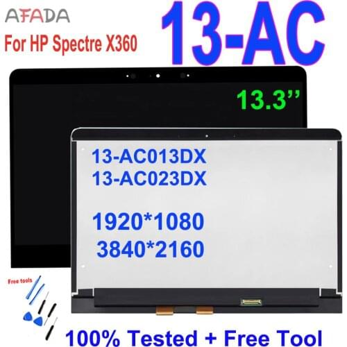 13.3" LCD Digitizer For HP Spectre x360 13-AC Series 13-AC013DX 13-AC023DX 13-ac040 LCD Touch Screen Glass Panel Replacement