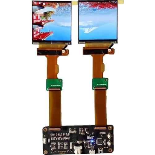 2.9 inch 2K 2880*1440 120Hz Dual LCD Screen DP to MIPI Monitor for AR VR MR HMD Headset Display DIY Kits Support Windows MAC