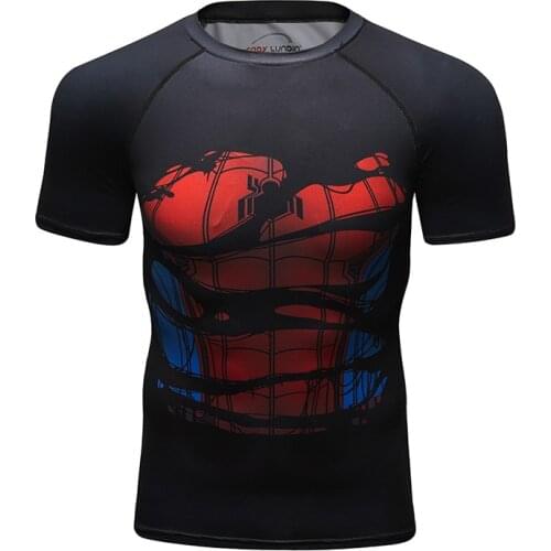 2021 Men Compression Shirts MMA Summer High Quality Mens Digital Sublimation Printed Short Sleeve Fashion Comfortable Tshirt