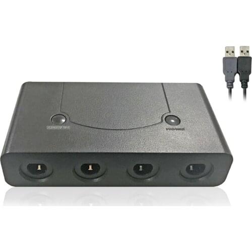 4 ports Player for GameCube Controller Adapter for Wii-U or PC Handle Combined 3 In1 USB Converter Adapter