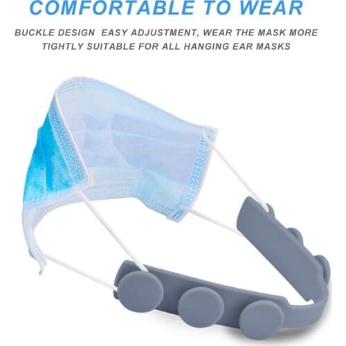 4pcsMask Holder Third Gear Adjustable Anti-slip Silicone Mask Ear Grips Extension Hook Face Masks Extension Buckle Mask Hooks