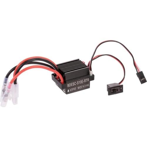 5V/2A BEC 320A 2-3S Waterproof Brushed ESC Electric Speed Controller Suitable for 1:10 Scale RC Car For Boat