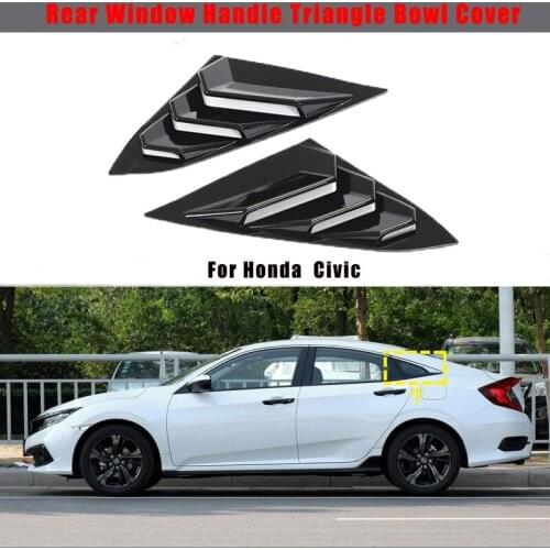 Car Styling Accessories Window Scoops Louver Side Vent Window Covers For Honda 10th Civic X 2016 2017 2018 2019