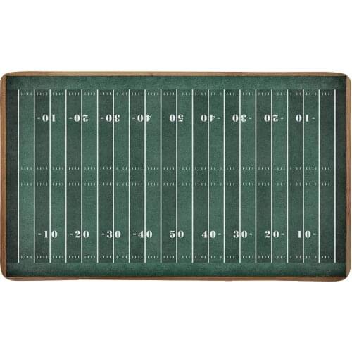 American Football Field on Green Board Indoor Entrance Doormat Non Slip Door Mat Entrance Rugs Home Decor