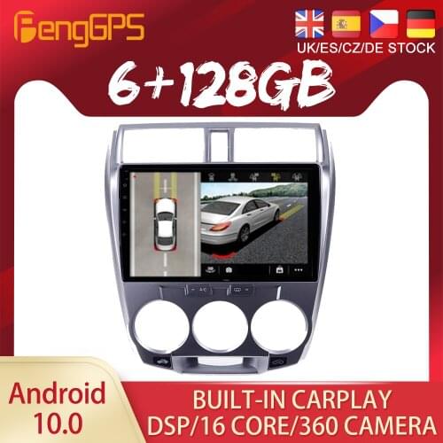 Android 10 PX6 DSP For Honda City 2006 - 2008 Car DVD GPS Navigation Auto Radio Stereo Video Multimedia Carplay Player HeadUnit