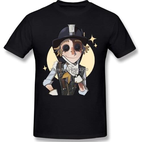 FineAnime Clothes Design Identity V Horror Game Cosplay Dress Men T-Shirt Cotton Tees Harajuku TShirt Streetwear