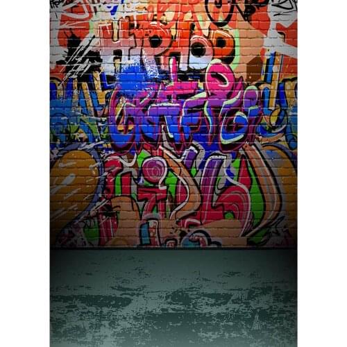 Graffiti Writing Wall Vinyl Photo Backgrounds Photographic Backdrops For Baby Children Photo Digital Photo Studio Photophone