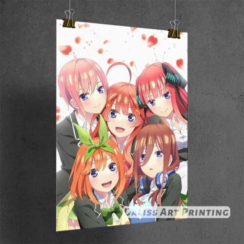 Canvas Anime Quintessential Quintuplets Pictures Home Decoration Paintings Poster HD Prints Wall Art Modular Living Room Framed