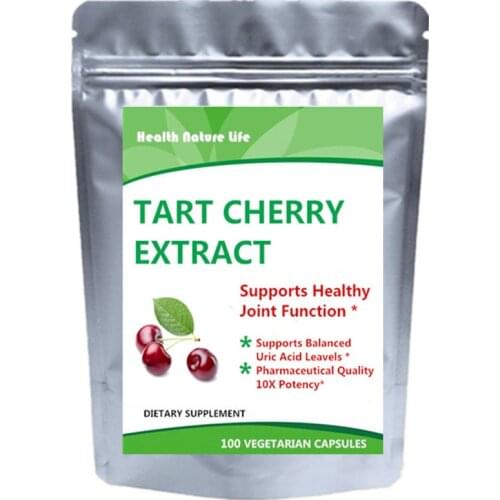 Tart Cherry Capsules, 100 Count, 3000 mg Strength, Potent 10:1Powder, Vegan, Non-GMO and All-Natural