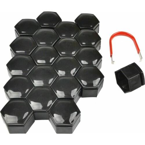 20Pc 22mm Car Tyre Wheel Hub Covers Protection Caps Wheel Nuts Covers Nut Caps Hub Screw Protector Dust Proof Bolt +Removal Tool