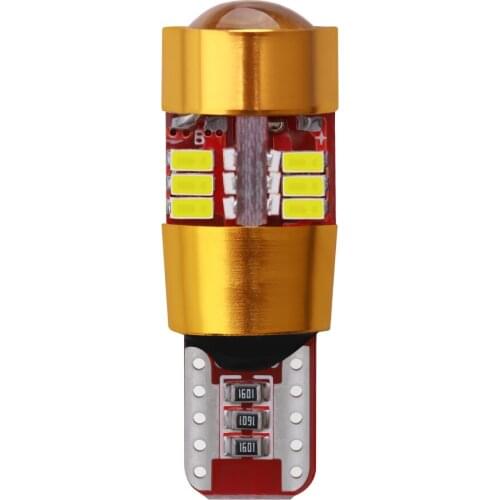 2X Canbus LED Bulbs T10 W5W 3014 27 SMD License Plate Light Clearance Light Auto Side Wedge Interior Door Lamp Reading Lamps 12V