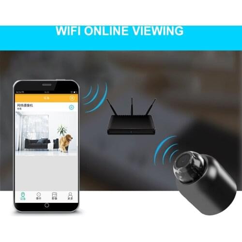 1080P Wireless Wifi Mini Camera IP P2P Surveillance Camcorder SecurityNight Vision Motion Detect Micra Cam suport Hidden tf card