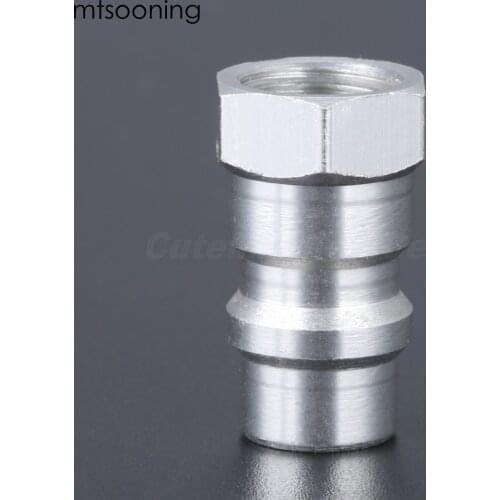 Mtsooning 1pc R12 R22 R502 Screw to R134A Fast Conversion Adapter Valve 1/4" to 8v1 Thread