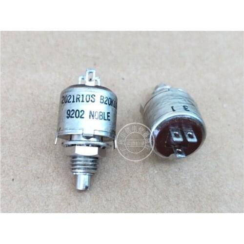 Original new 100% 2021R10S B20K RV12 vertical single sealed potentiometer handle length 10MM round shaft (SWITCH)