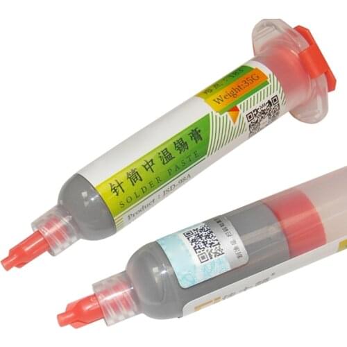 Solder Paste 100（Pa·S）20-38（um）Sn63Pb37 No-Clean Lead-Free Low Temperature Melts 183C 281F