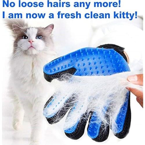 VIP pet hair glove Comb Pet Dog Cat Grooming Cleaning Glove Deshedding Hair remover Massage Brush Animal supplies Cat Accessoies
