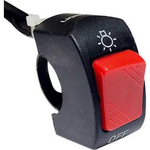 7/8'' 22MM Motorcycle Handlebar Switch Push Button Connector ON/OFF Headlight switch For Dirt Bike ATV Go Kart Scooter Moped