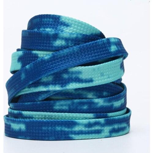 Gradient Flat Shoe laces Shoe Laces Tie-dyed Shoelace No Tie Shoelace Sneakers Flat Shoelaces Rainbow Shoelaces Lazy Shoe Lace