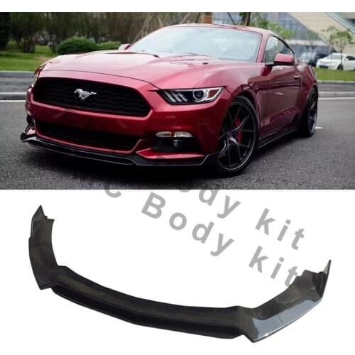 Ford Mustang front wing profile, authentic carbon fiber front lip cover, high quality