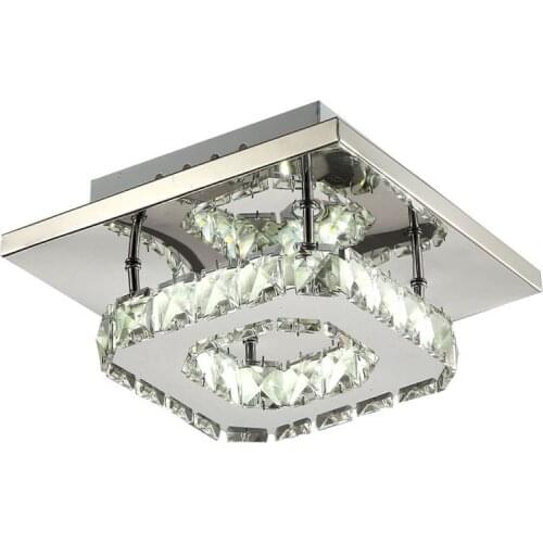 Retro luxury modern lighting crystal LED ceiling lamp bedroom ceiling chandelier tricolor dimmable indoor chandelier ZM831