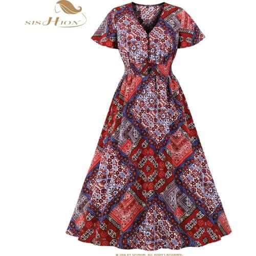 Sishion Boho Summer Dresses
