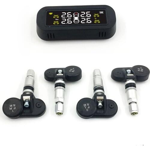 Tire Pressure Monitoring System Solar Car Tyre Monitor Detection Tester
