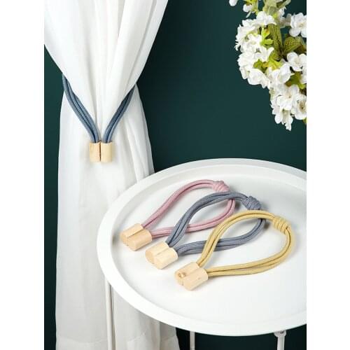 Nordic Creative Curtain Magnetic Tie Rope Simple And Modern Magnet Curtain Buckle Decorative Accessories Lace Tie Rope