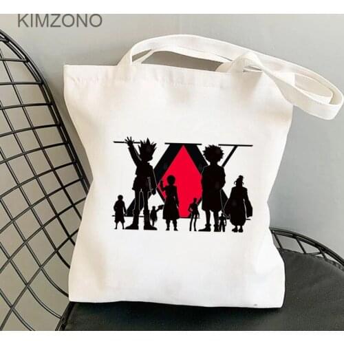 Hunter x Hunter shopping bag jute bag bolsa cotton eco bolso bag bolsas reutilizables foldable tote sac cabas sac toile