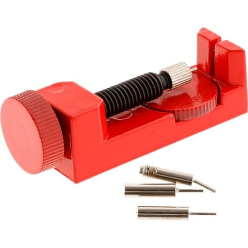 Watch Link Pin Removal Bench Watch Repair Watchmaker Tool with Extra Pins