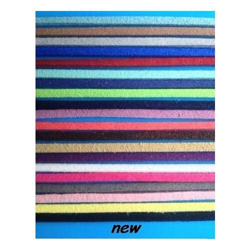 Ert35ty 100M 3mm x 1 5mm Multicolor brown Flat Faux Suede Korean Velvet Leather Cord DIY string Rope For Bracelet Thread