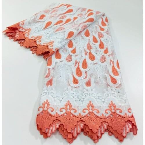 Party Q High Quality African Nigerian Tulle Lace Fabric French Tulle Lace Embroidery Milk Silk Voile Cord French Dress 2.5yards