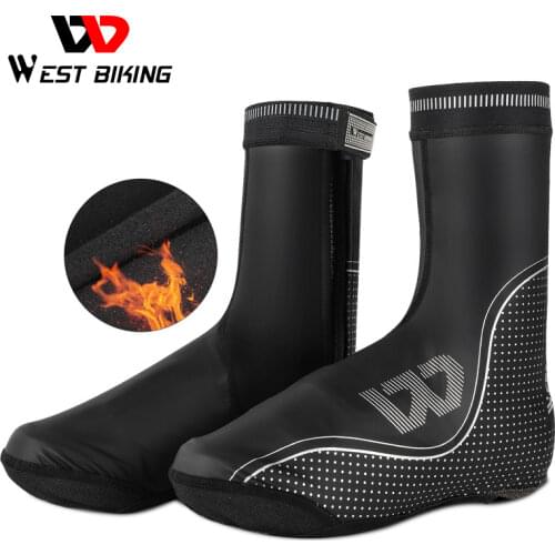 WEST BIKING Cycling Shoe Covers Bicycle Boot Covers Reflective Overshoes Toe Warmer Protector Waterproof Windproof for Bike, MTB