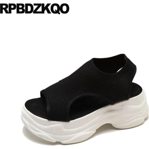 Shoes sneakers women 2019 slingback harajuku pumps flatform cheap slip on ladies wedge sandals high heels platform open toe