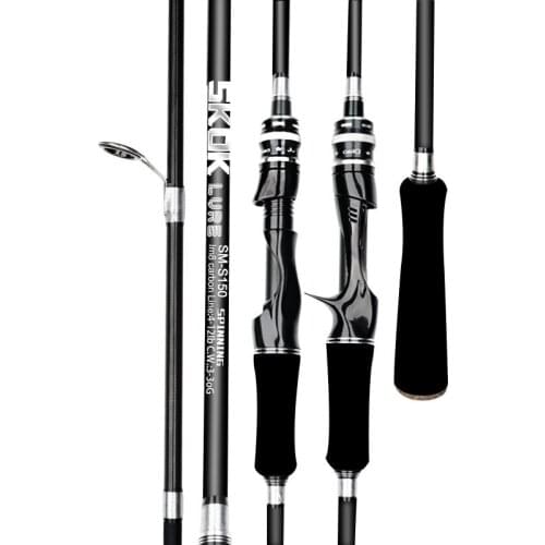 1.8m 2.7m 3.0m Casting Spinning Fishing Rod Portable Sea Lake Carbon Spinning Rod M-shaped Sea Water Drop Reel Long Throw Rod