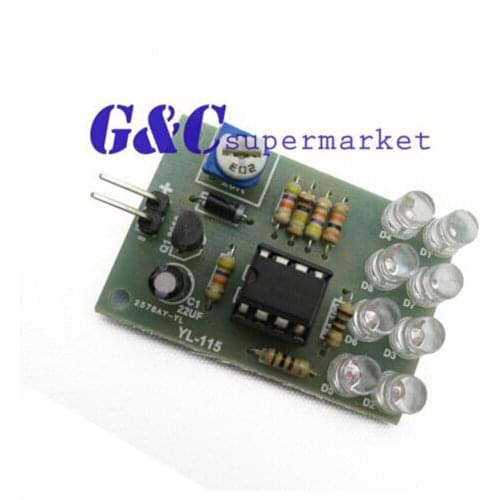 1pcs 12V Breathe Light LED Flashing Lamp Part Electronic Module LM358 8 LED diy electronics
