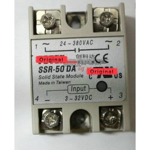 10 PCS SSR-50DA Single-Phase Solid State Relay 50A DC control AC SSR50DA