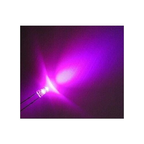 100pcs / lot F3 round 3MM white hair pink bright LED light Lamp beads