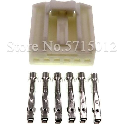 6 Hole Female Automotive Wiring Harness Connector Sockets With Pins DJ7065-1.2-21