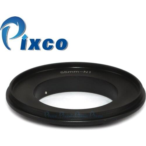 Pixco For 55mm-Nik 1 Lens Reversing Adapters work For Nikon 1 V1 J1 Reverse Mount Macro Ring J5 J4 S2 V3 AW1 J3 J2 J1 V2 S1 V1