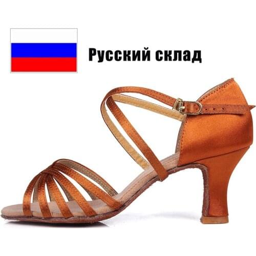 Fast Delivery Women Latin Dance Shoes Girls Female Ballroom Tango Dance Shoes Salsa High Heel Soft Dancing Shoes Professional