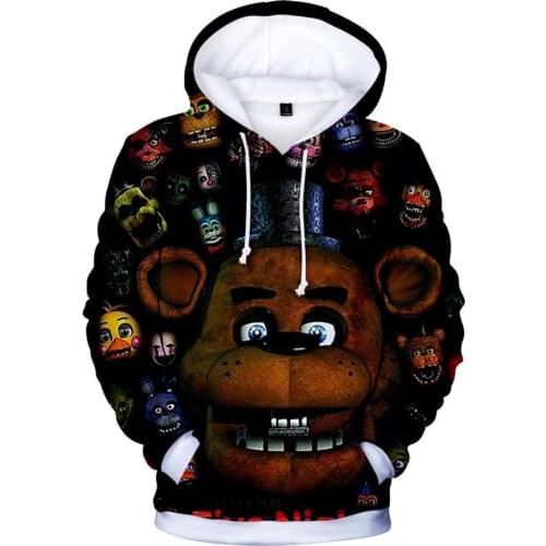 Five Nights at FNAF 3D Sweatshirt For Boys and Girls School Hoodie High Quality Kids FNAF Hoodies Autumn Winter Clothing