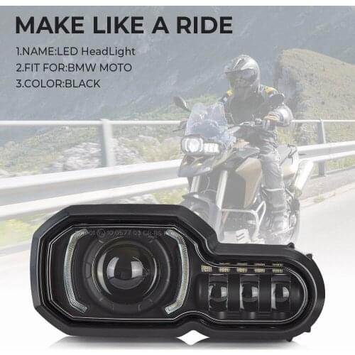 E24-mark Headlights for BMW For BMW F800GS F800R F700GS F650GS Adventure Motorcycles Complete LED Projector Headlight Assembly
