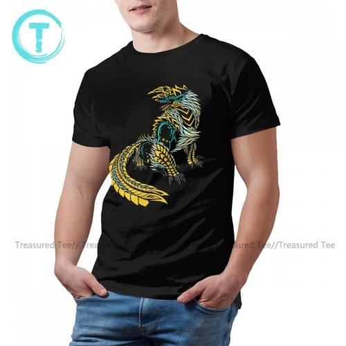 Monster Hunter T-Shirt Classic Cute Cotton T Shirt Print Short-Sleeve Tee Shirt Mens Oversized