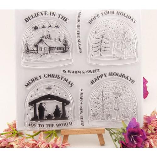 Hot sale Crystal ball Transparent Clear Stamps / Silicone Seals Roller Stamp for DIY scrapbooking photo album/Card Making