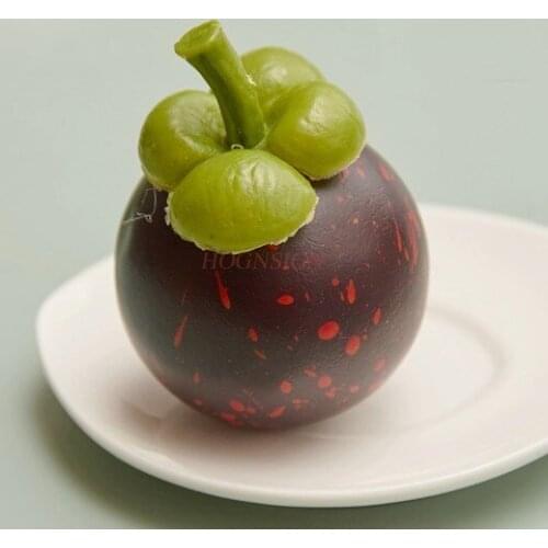 Simulation Fruit Mangosteen Fruit And Vegetable Decoration Food Model Childrens Toys Model Home Decoration Cabinet Props 2021