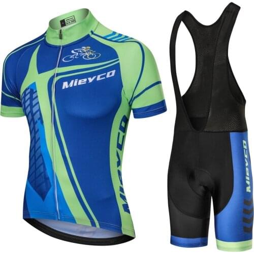 Cycling Bib Sets 2020 Men Summer Short Sleeve Jersey Cycling Clothing High Density High Elasticity Sponge Padded Custom Design