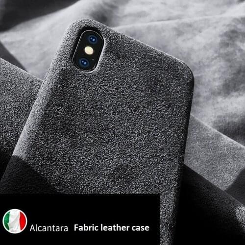 Full Alcantara Leather Case for Iphone 12 Pro Max Artificial Leather Phone Cases for Iphone SE 12 Iphone 11 Fabric Leather Cover
