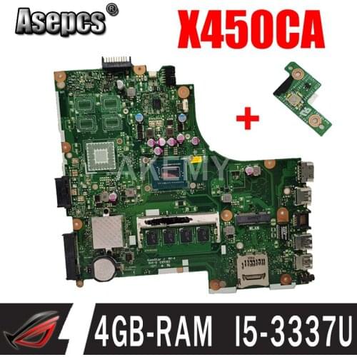 90MB0270-R0A000 Motherboard For Asus X450CC X450CA A450C X450C X452E X450E X452C Laptop Mianboard w/ i5-CPU 4GB memory